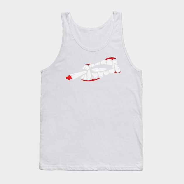 scary teeth face mask Tank Top by PIIZ